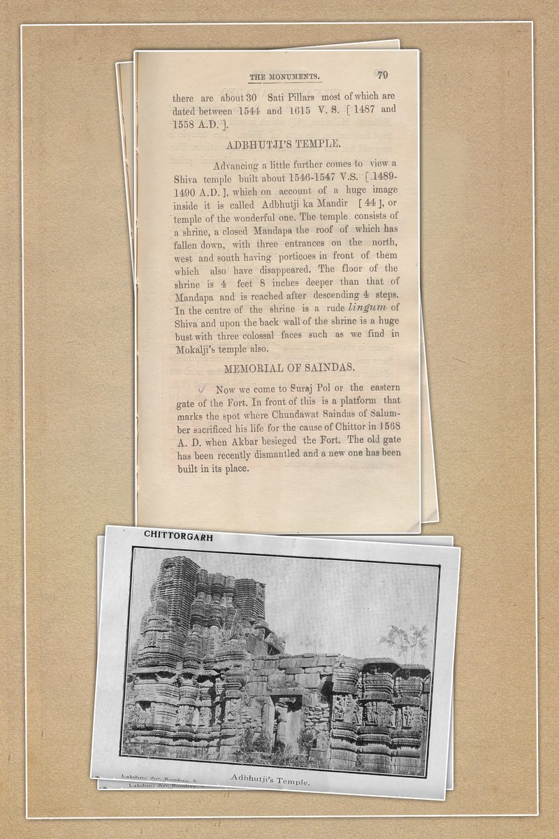 Rare glimpses from the NAI Library
NAI houses a collection of many rare books. In this series, we present glimpses of such publications under #NAILibrary #bookoftheweek 
Book Of The Week: Chittorgarh  
Week: 47/2024  
Compiled by Pt. Shobhalal Shastri 
#RareGlimpseFromTheLibrary