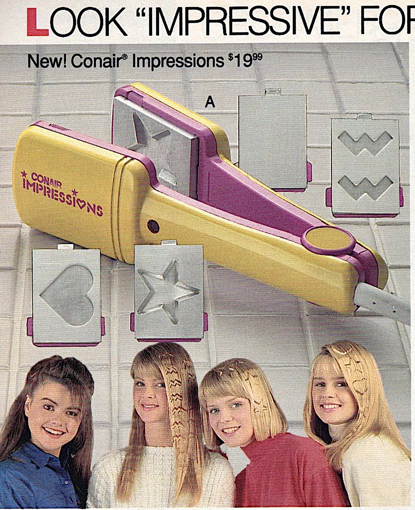 RetroNewsNow on X Conair Impressions Flat Iron 1989 https t YfveqnAoBC X