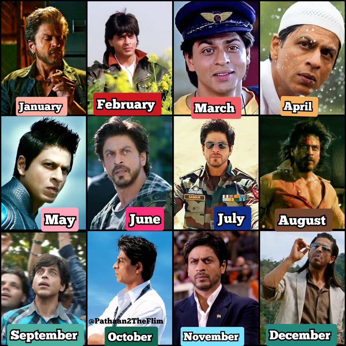 Which #ShahRukhKhan's Character You Are.

Comment Your Birthday Month