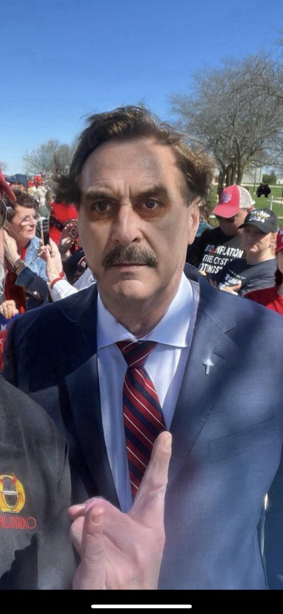 Mike Lindell's looking a little rough. A good night's sleep with a good pillow could make all the difference.