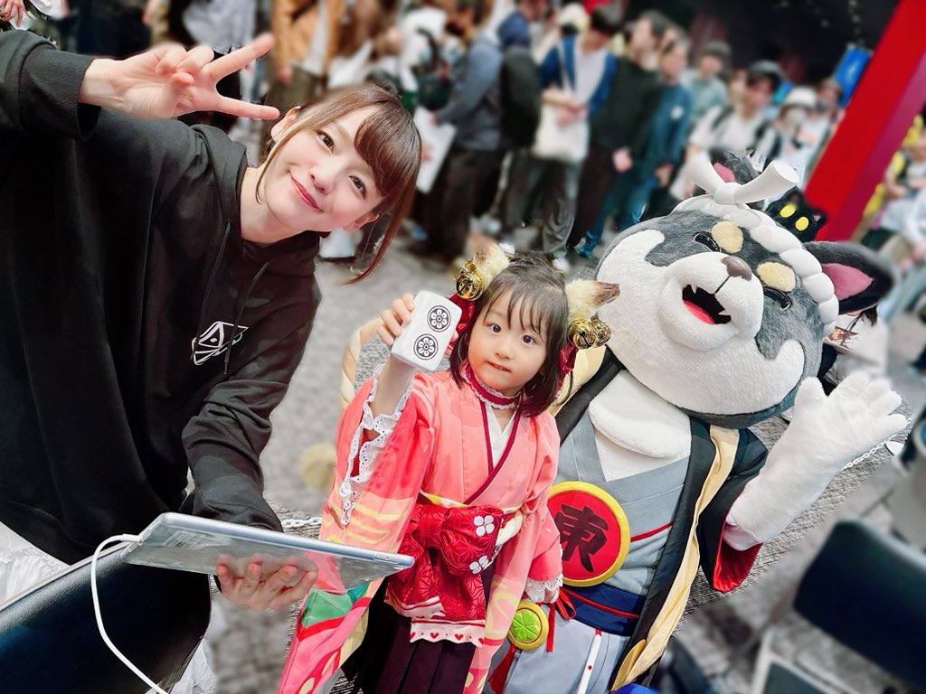 akn19mj's tweet image. ぎゃんかわ🥹
 #魂天神社例大祭  #ゆいはちゃん  #一姫