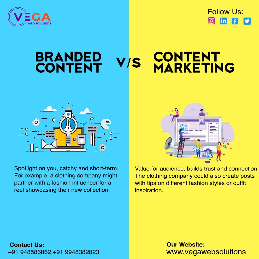 Branded Content  v/s Content Marketing
#webdevelopmentagency #codingchallenge #programming #webdesigncompany
#frontend #backend #javascript #php #ReactJS #nextjs #ResponsiveDesign #technologynews #FullStackDeveloper #htmlcss #webdevelopment #seo #socialmediastrategy