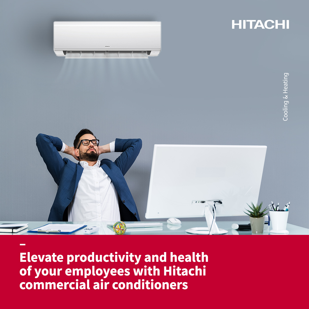 Presenting a paradigm shift in workplace comfort and well-being: Hitachi's state-of-the-art smart Air conditioning solutions. Elevate productivity and nurture employee health with an optimal climate control solution. 
Learn more: hitachiaircon.social/e5t650RvkPQ
#HitachiMEA #HitachiAC