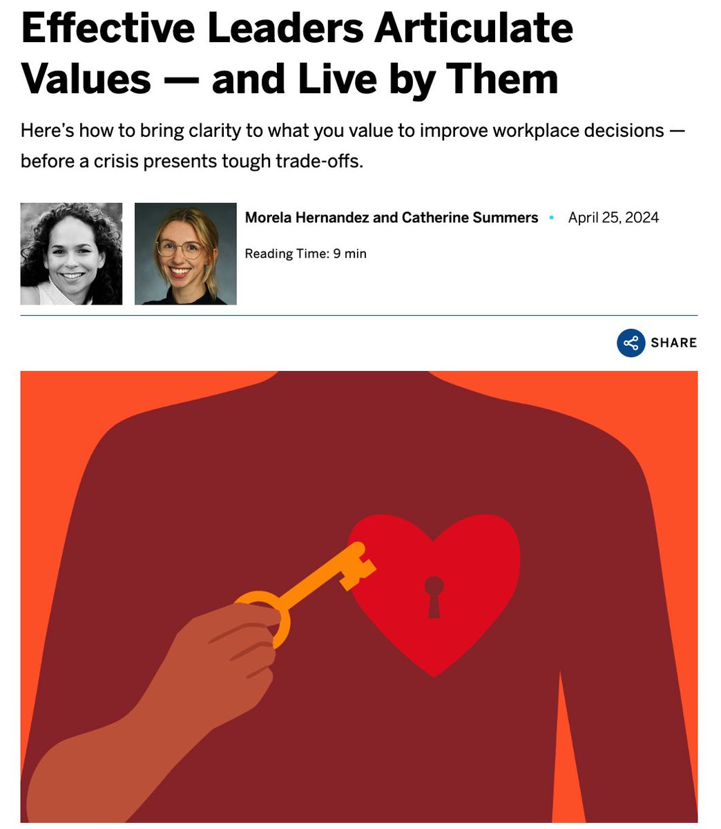 Effective Leaders Articulate Values — and Live by Them ow.ly/WEVe50RpV9a #Leadership #Culture #HR