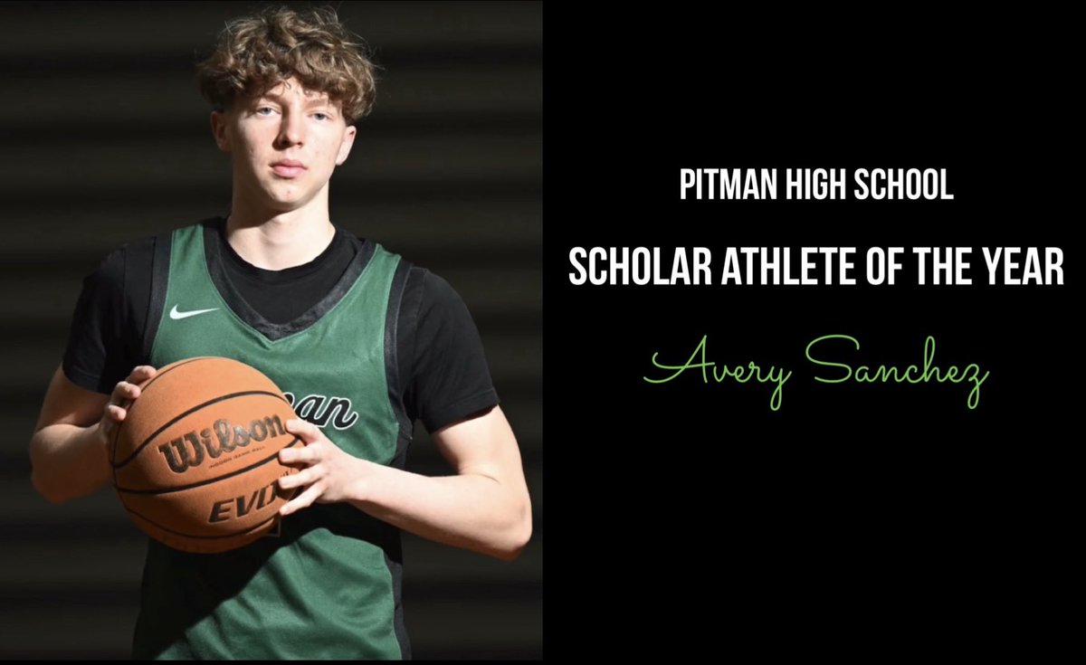 Congrats @AverySanchez24 for being named Pitman HS Scholar Athlete of the Year (x3)