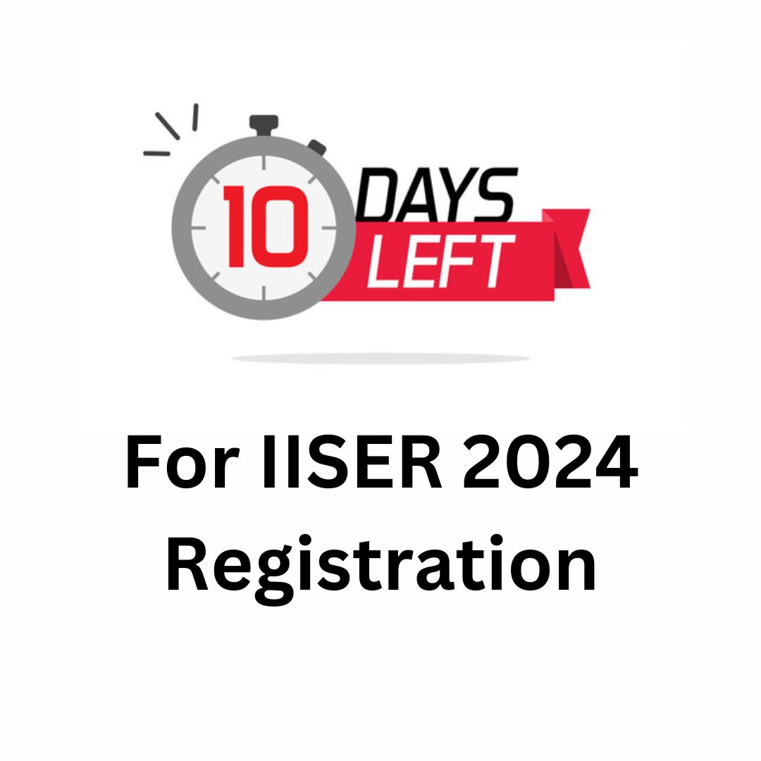 Reminder for students - 10 days left to apply for #IISERAptitudeTest 2024.

IISc Bangalore, IISERs and IIT Madras will consider IAT 2024 for admission.

Complete details about IISER aptitude test - buff.ly/3YXK5Vs 

#IISER #IISc #IITMadras #IAT2024 #NEET2024 #JEEMains2024