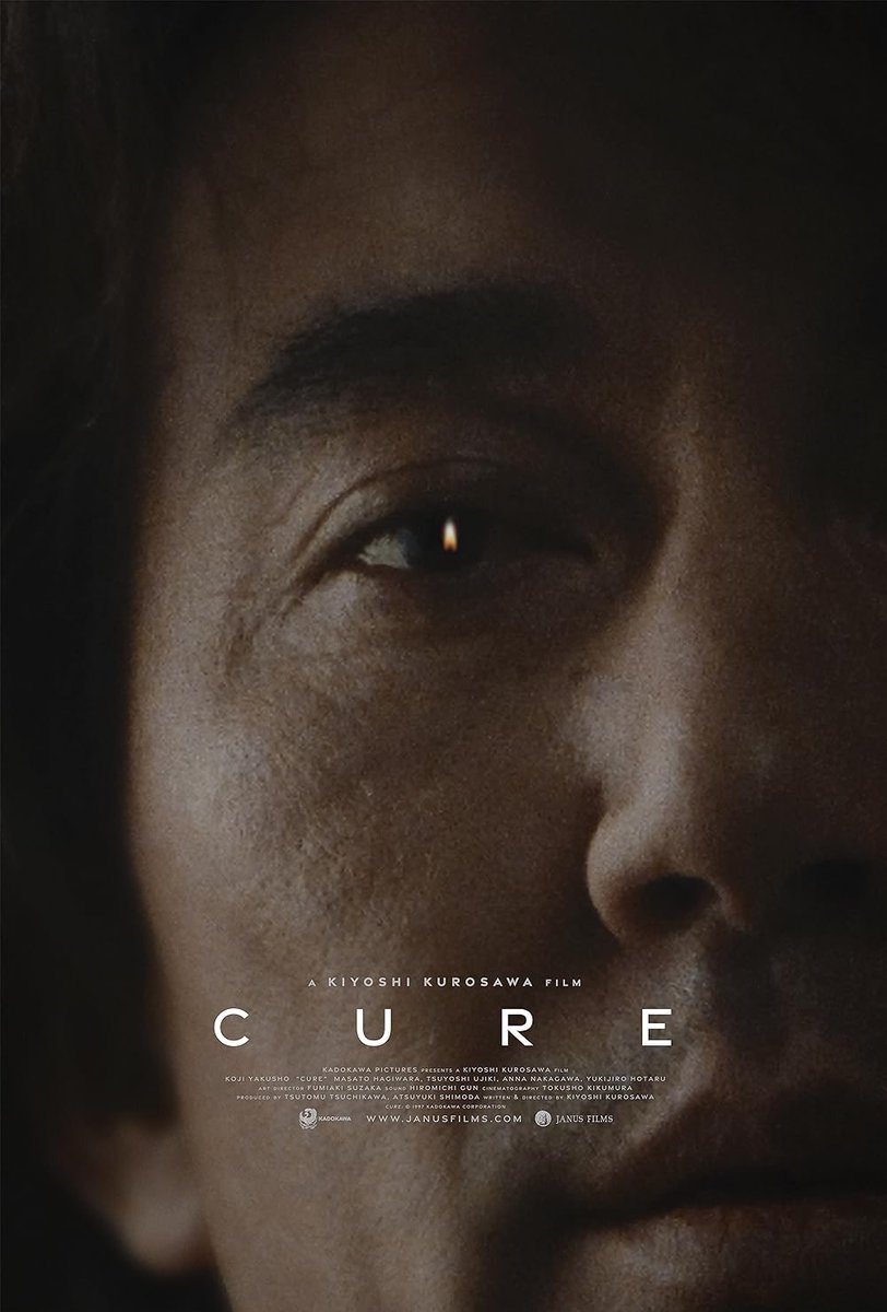 I really need to find more psychologically disturbing films like Cure. It’s one of a kind, and I rarely walk away from an experience feeling like a story truly got under my skin. Suggestions are welcome!