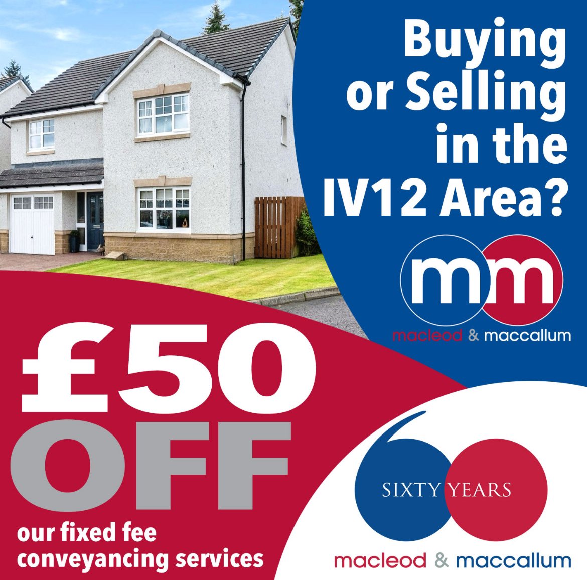 Thinking of buying or selling in the IV12 area? Call us now on 01463 239393 to benefit from a £50 discount, and to see how we can help with your purchase or sale.
For a limited time only - don’t delay, contact us before 10th May 2024 to qualify.