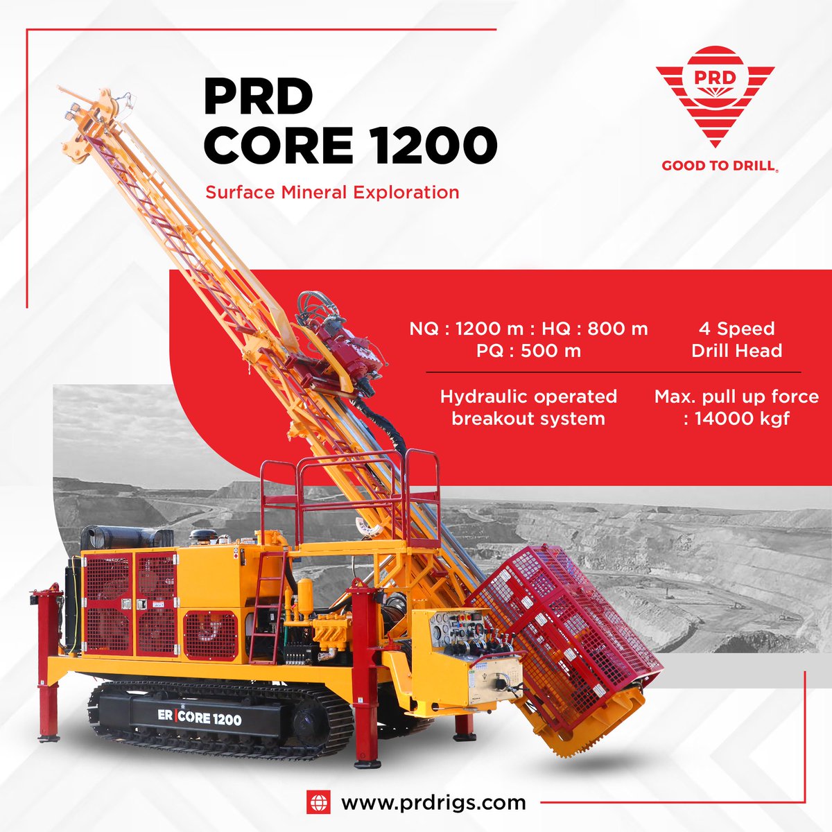 Paran_TT's tweet photo. The PRD CORE 1200 isn't just powerful! This advanced drilling rig offers miners exceptional versatility, adaptability, and depth to tackle even the most challenging core drilling projects.
.
.
.
.
.
#prd #prddrills #prdrigs #drilling #diamondcore #mining #minerals #exploration https://t.co/ZvxwgspTZc