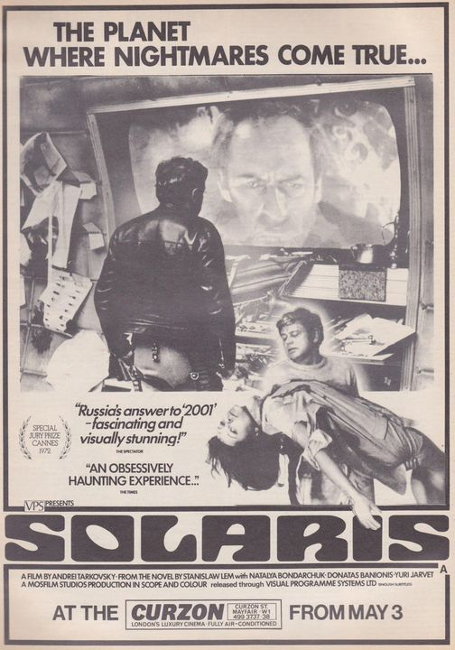 Fifty-one years ago today, the Curzon Mayfair was the planet where nightmares came true... #Solaris #1970s #film #films #scifi #sciencefiction #AndreiTarkovsky #StanislawLem