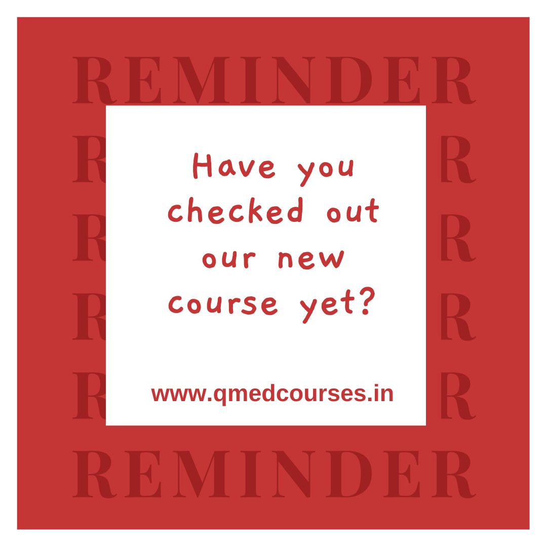 Have you checked out our new course yet?

Course Name- 'Reference Management with Zotero.'
Visit the link to explore, qmedcourses.in

Let's make this weekend count with some productive learning.

#NewCourse #Zotero #WeekendPlans #medicalresearch #ResearchStudy #QMed