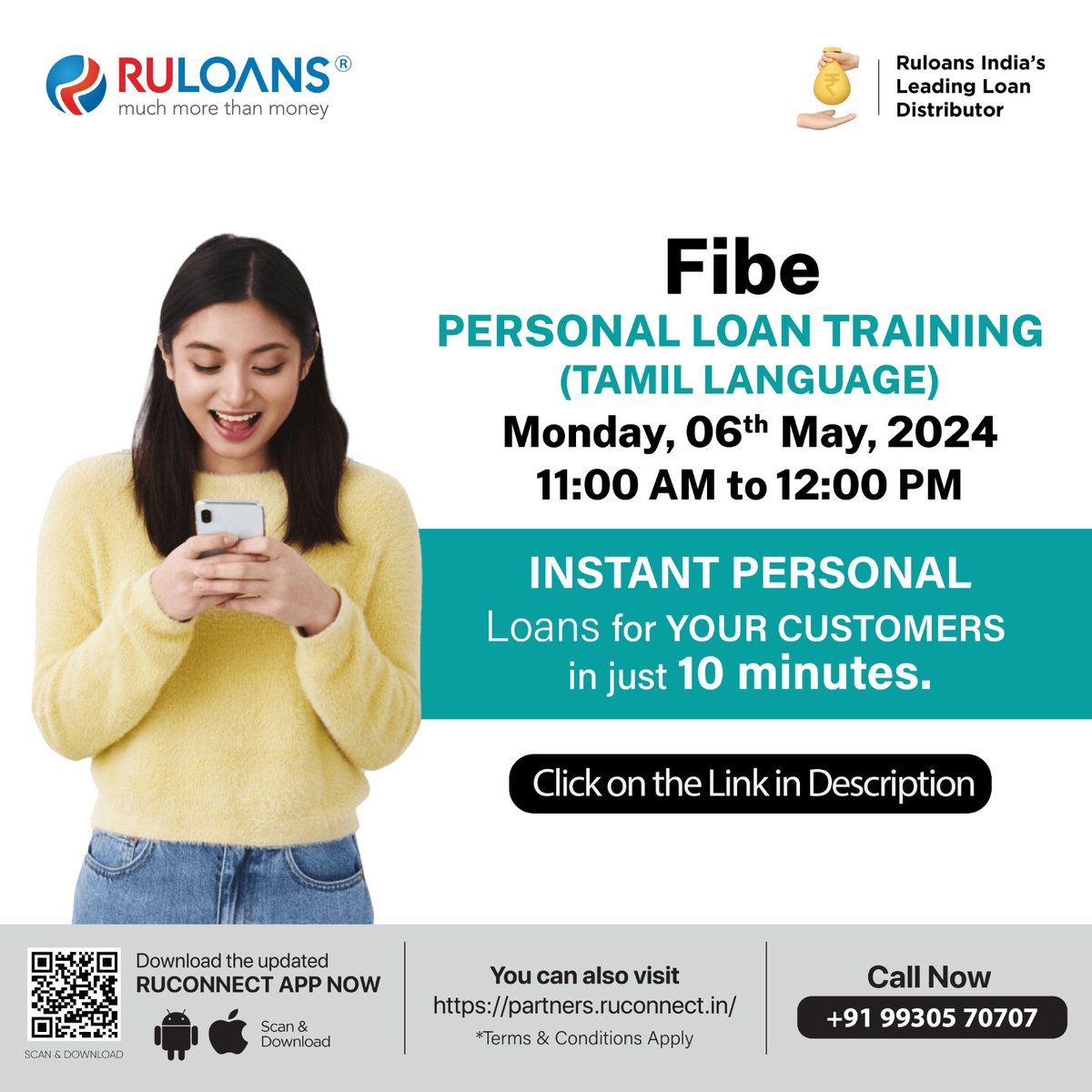 Fibe Personal Loan Training Pan India in TAMIL Language on 6th May, 2024

Time - 11:00 AM - 12:00 PM

Meeting Link - tinyurl.com/4rf32jvk

Limited Seats!

#personalloans #personalloan #fibe #loan #ruloan #trainingprogram #tamilnadu
