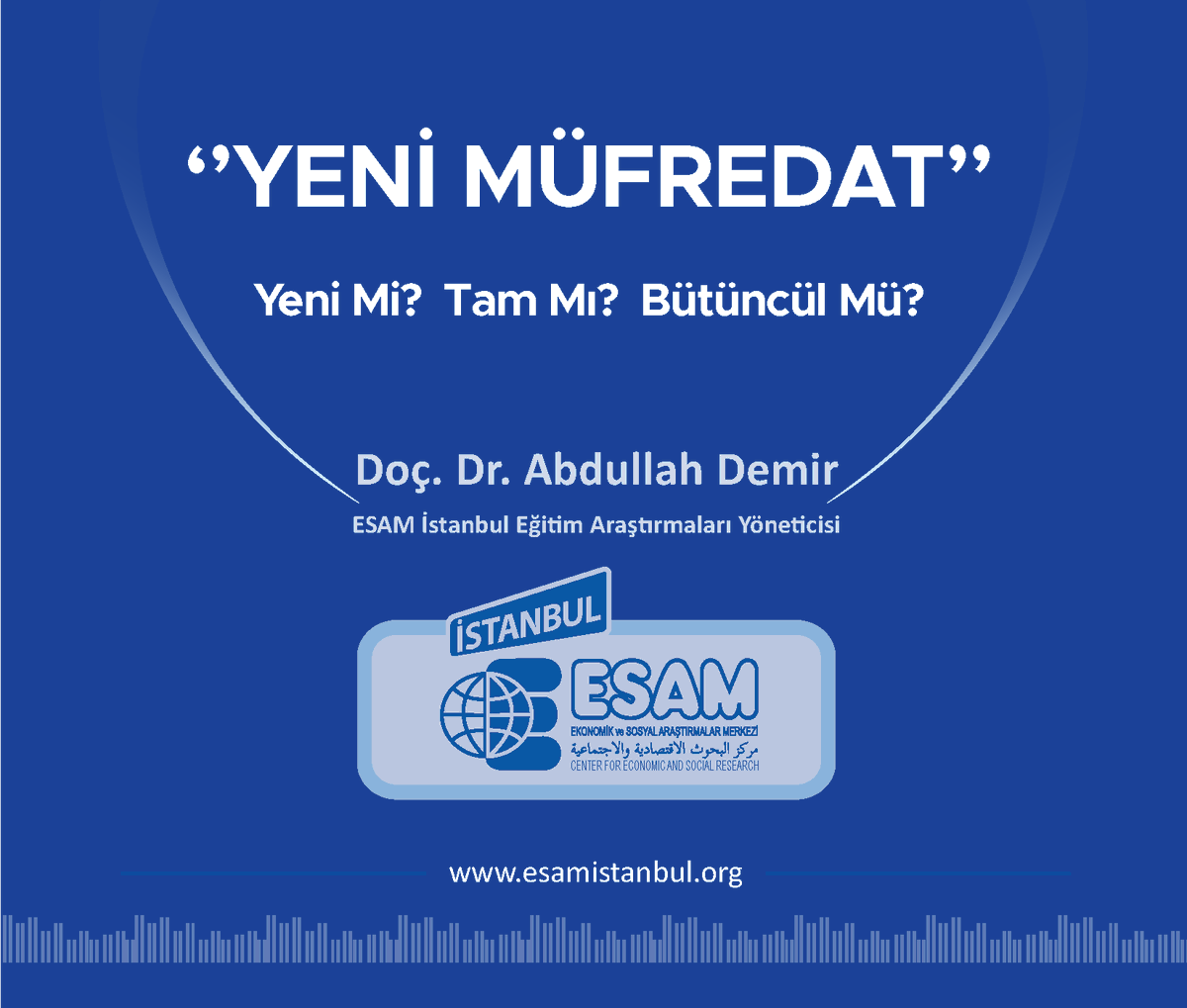 Eğitim Araş. Direk. ve Marmara Üniv. Teknoloji Fak. Öğr. Ü. Doç. Dr. Abdullah Demir(@Dr_A_Demir) tarafından “Türkiye Yüzyılı Maarif Modeli” müfredat çalışmasına yönelik yapılan değerlendirmeler ekte dikkatlerinize sunulmuştur.@meb_ttkb esamistanbul.org/wp-content/upl… #KöklerdenGeleceğe