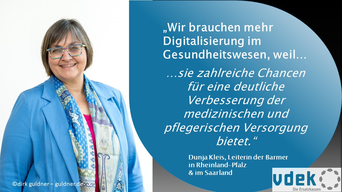 Mehr #Digitalisierung auch bei den #Ersatzkassen. Dunja Kleis @BARMER_RLPSAA erklärt, warum das so wichtig ist.⬇️ Und was dafür getan wird, stellen wir hier zusammen: ➡️vdek.com/LVen/RLP/fokus…