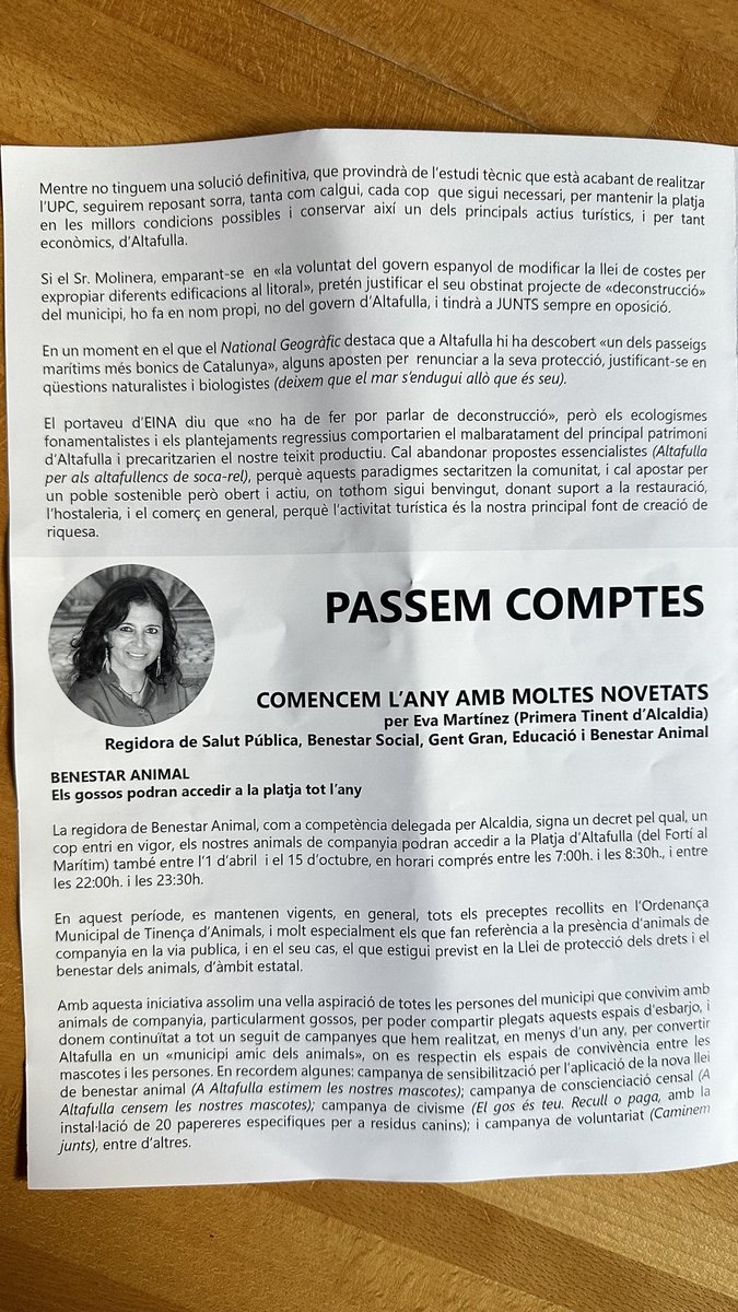 La constatació d’un fracás. 
Del Pacte del Notari només ha hagut una millora: que l’alcalde que persegueix, policial i judicialment, veïns, torni a tenir nòmina. L’enhorabona a TOTS. #Altafulla