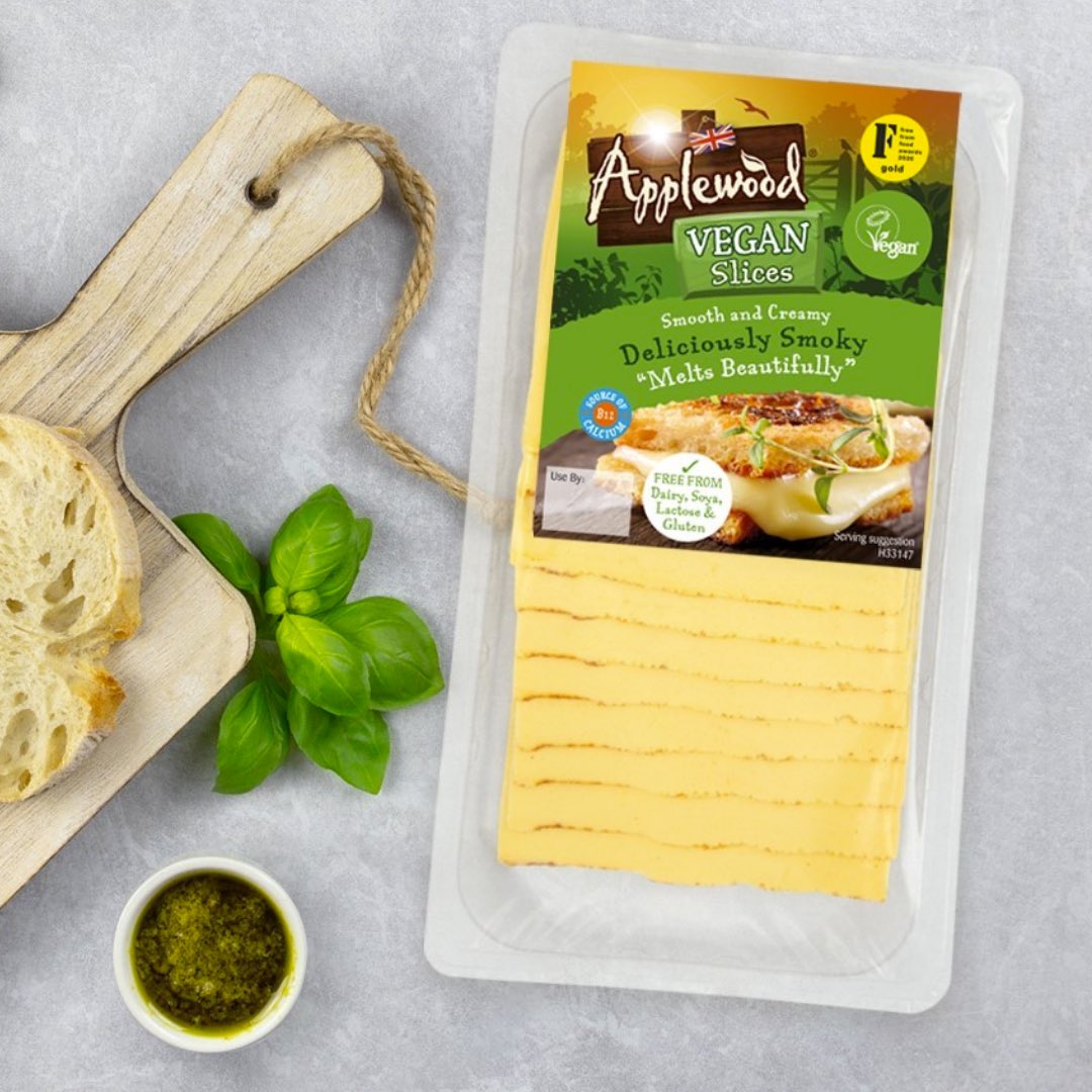 🧀 Vegan Smoked Cheese Slices 🧀

Introducing the award-winning vegan cheese with a deliciously smoky flavour! Crafted from a coconut base infused with Applewood flavouring, this cheese substitute melts beautifully, boasts a smooth, creamy texture, and offers a distinctive taste.