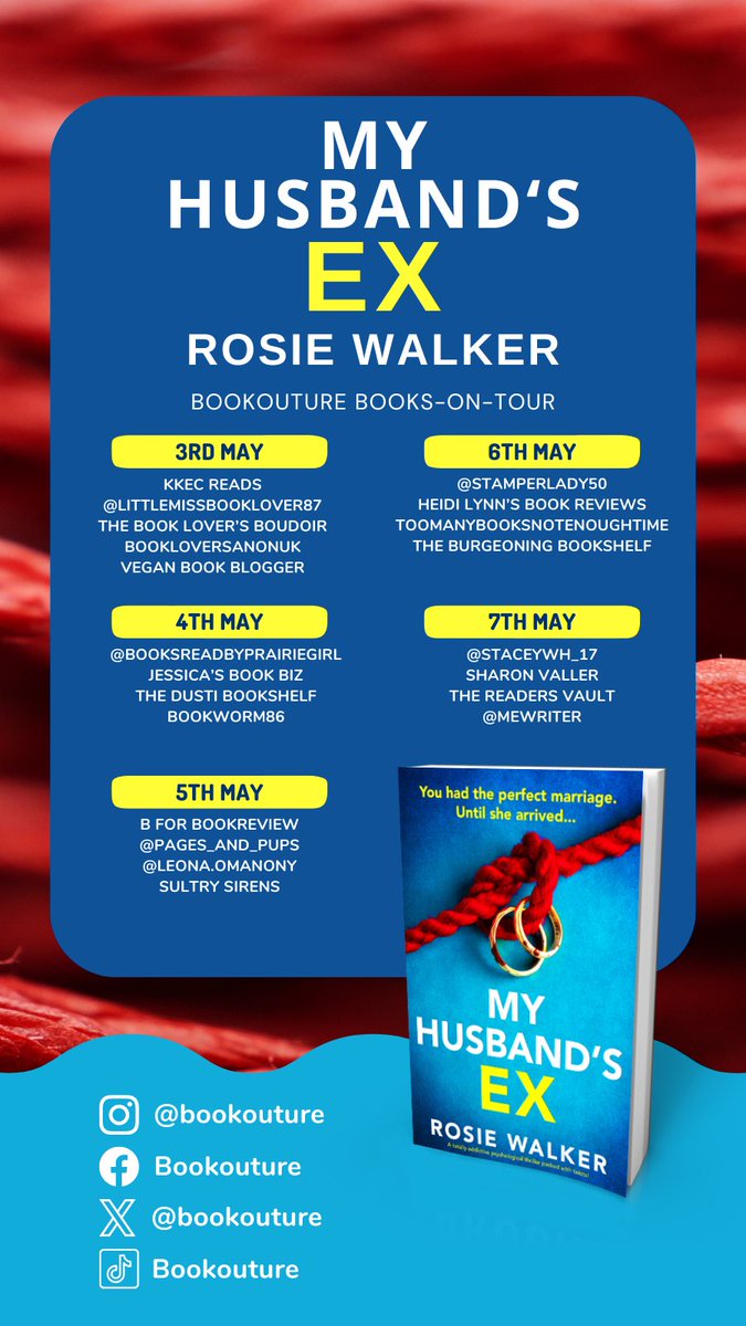 Here's my review of #MyHusbandsEx by @ciderwithrosie, thebookloversboudoir.wordpress.com/2024/05/03/ex-…, #BlogTour via @bookouture, #amreading, #fiction, #bookloversboudoir