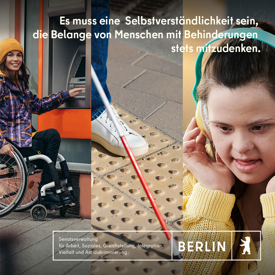 Heute ist der Europäische Protesttag zur Gleichstellung von Menschen mit #Behinderungen.♿️️Wir wollen gleichberechtigte Zugänge zu allen Lebensbereichen schaffen. Dafür brauchen wir alle Akteur*innen, jeden Politikbereich und die gesamte Zivilgesellschaft. 🇪🇺 #Inklusion