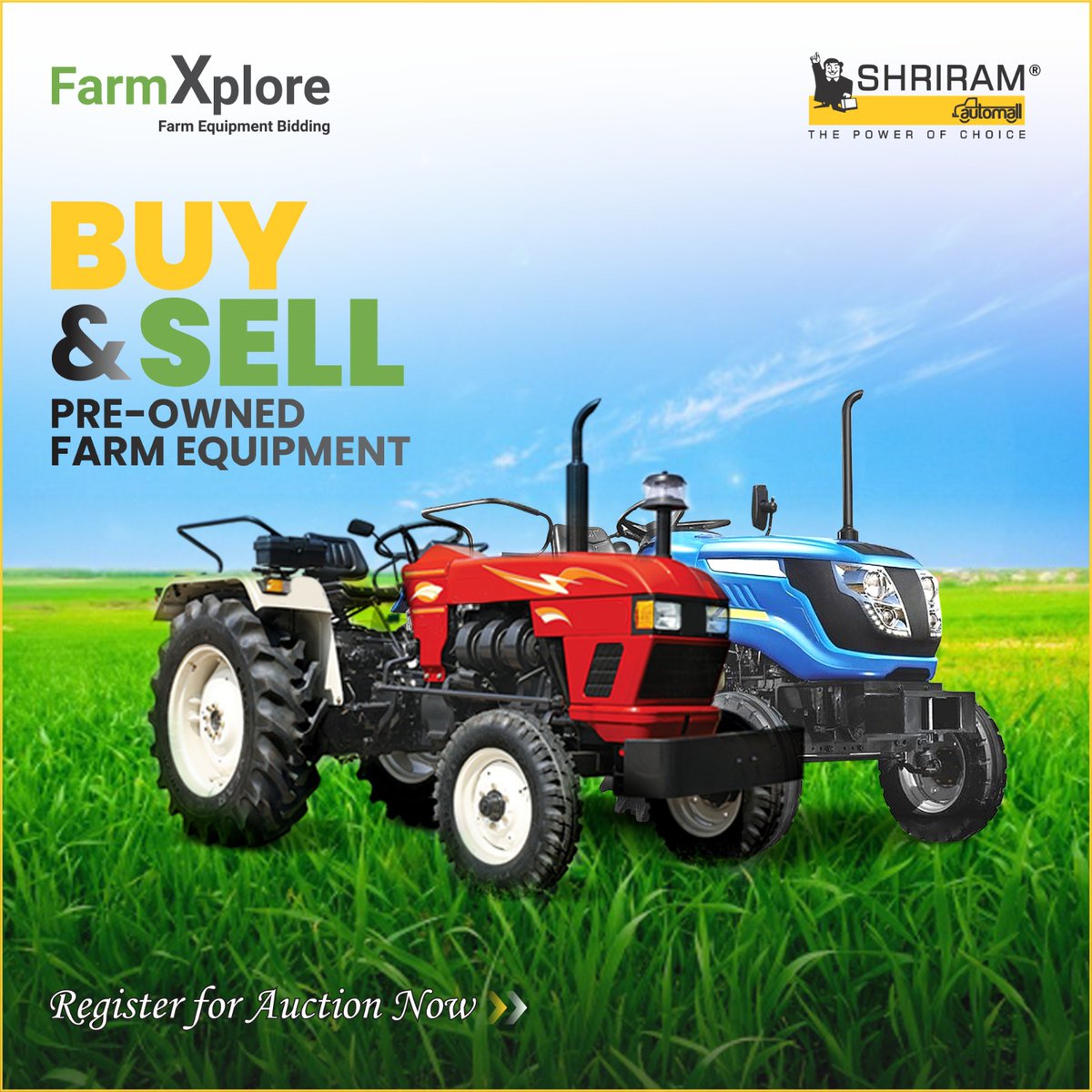 Buy the Used Farm Equipment of Your Choice.

Registered Now: l.samil.in/46P9Osps

#UsedVehicles #UsedEquipment #PhysicalAuction #Farm #FarmEquipment #Tractors #farmer #farmerslife #farming #farmersmarket #Samil #ShriramAutomall #ProudSamilian