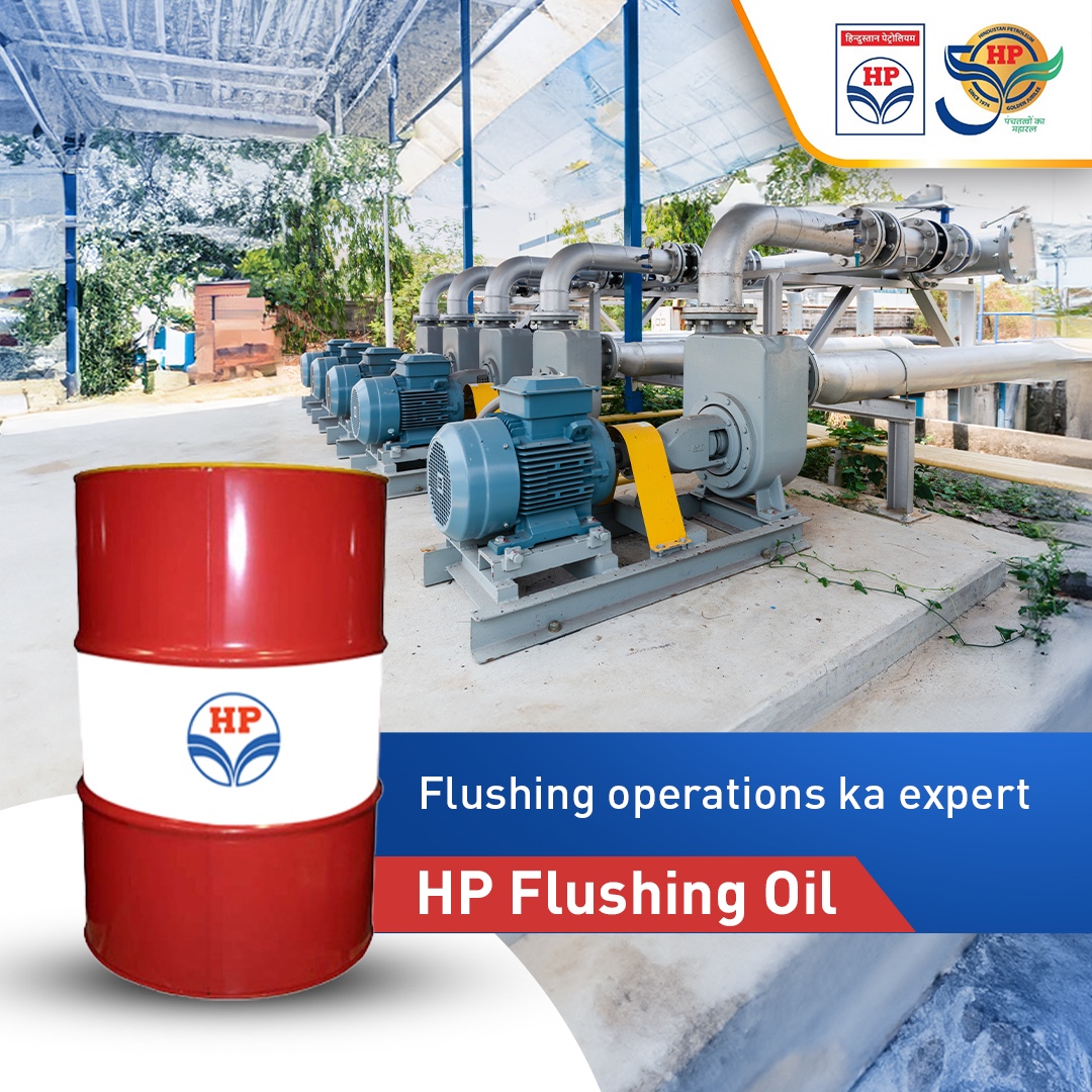 HP Flushing oil is an expert when it comes to removing contaminants from a machine lubrication system. Its low viscosity & excellent temperature stability make it easier to remove all deposits from the old oil, greatly extending pump- life. #HPFlushingOil #HPTowardsGoldenHorizon…