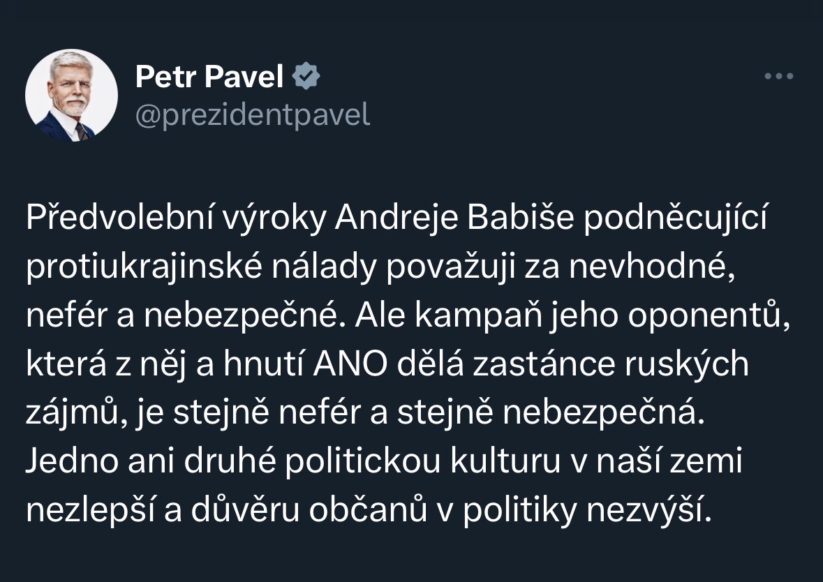 A přitom to bylo tak jednoduché. Stačilo napsat: “To, co dělá @SpoluKoalice je nebetyčná prasárna, která pouze rozděluje společnost…”