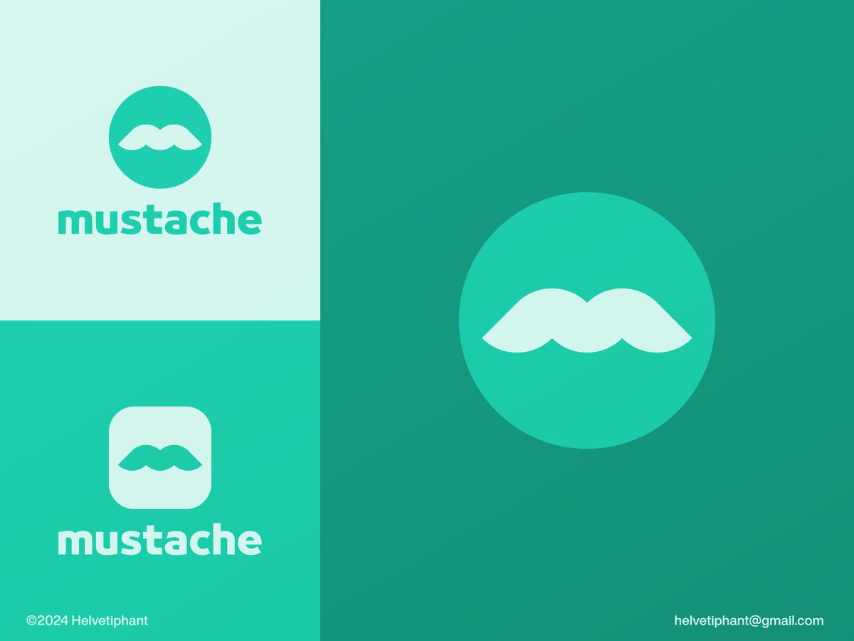 Mustache logo design dribbble.com/shots/24105825… #dribbble #LogoDesign #branding #MUSTACHE #Icon #design #minimalist #logo #Logodesigner