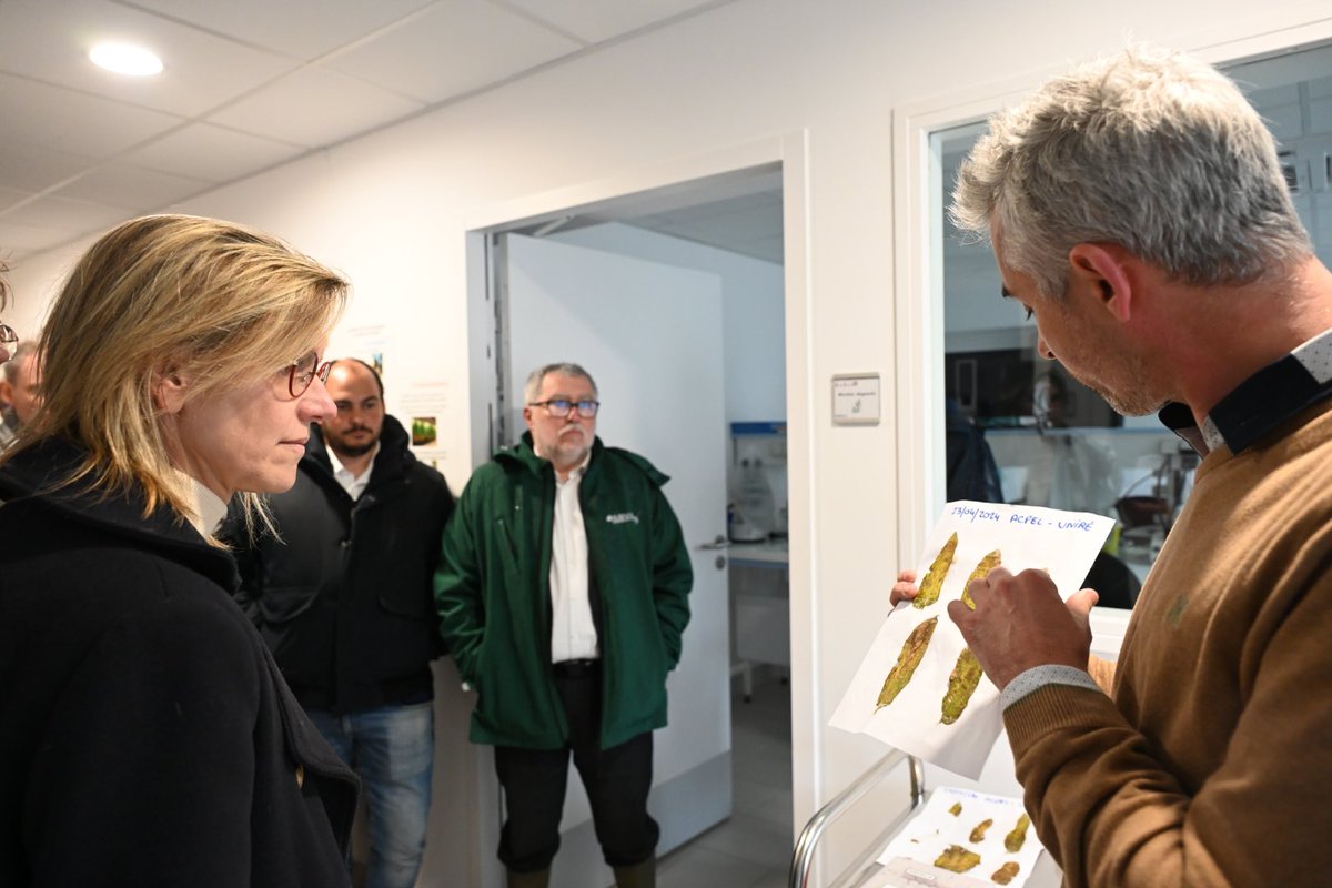 AgnesRunacher's tweet image. En visite à Arvalis, 1er institut technique de France engagé dans la recherche de solutions pour réduire l’emploi des phytosanitaires. 

L’Etat mobilise 1Md d’€ pour accompagner ces projets au service des agriculteurs sur tout le territoire français. #Ecophyto2030