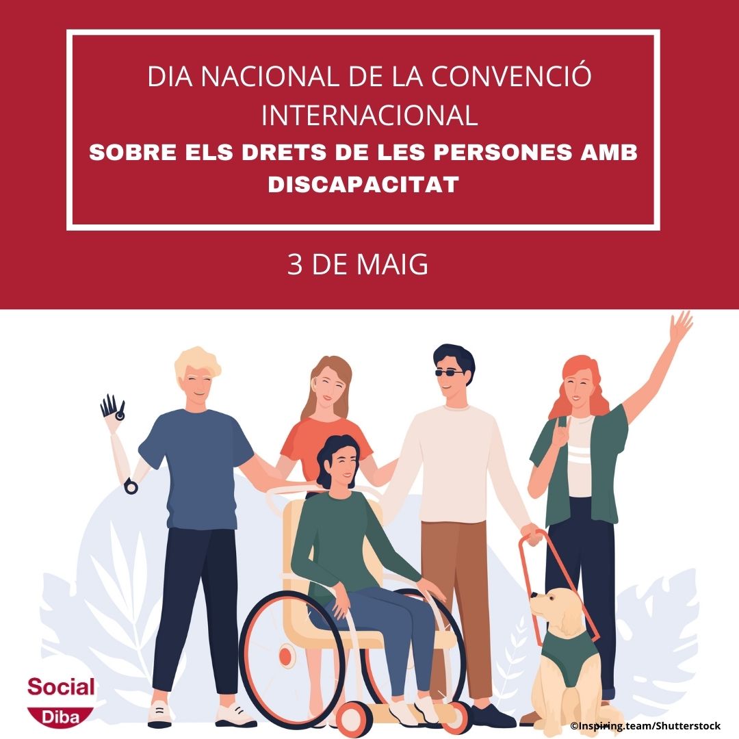 socialdiba's tweet photo. 🌐#3Maig celebrem l'aprovació de la Convenció Internacional sobre els Drets de les Persones amb #Discapacitat, una eina jurídica que garanteix i visibilitza els seus drets dins de la protecció dels #dretshumans de les @ONU_es.
A #SocialDiba, treballem per garantir aquests drets! https://t.co/3Qj2caFiBA