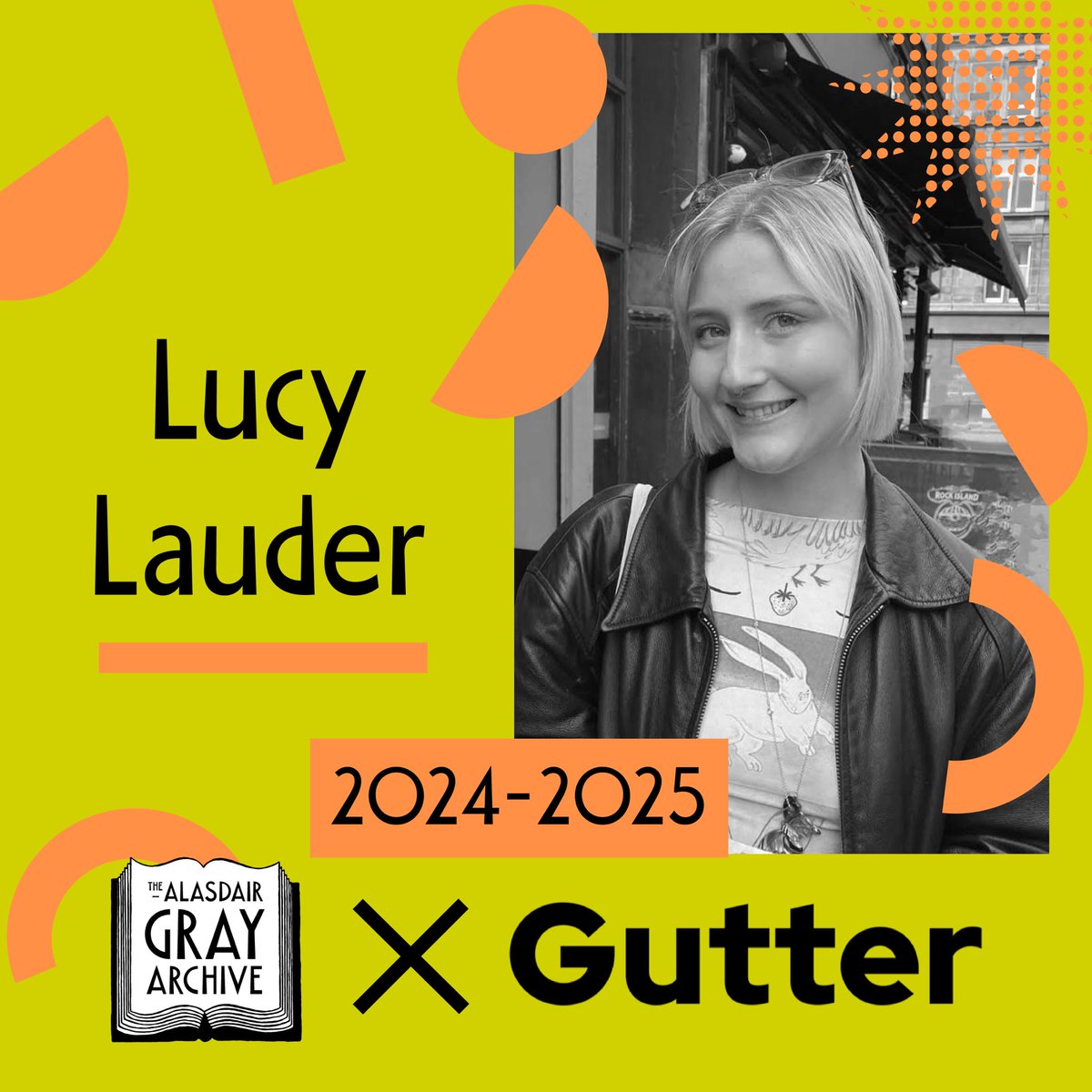 And last, but certainly not least, is our final awardee with @Gutter_Magazine Lucy Lauder! Lucy’s (she/her) work is always weird, often surreal, and sometimes funny. We cannot wait to share all 3 of our awardees creative responses! 🌟