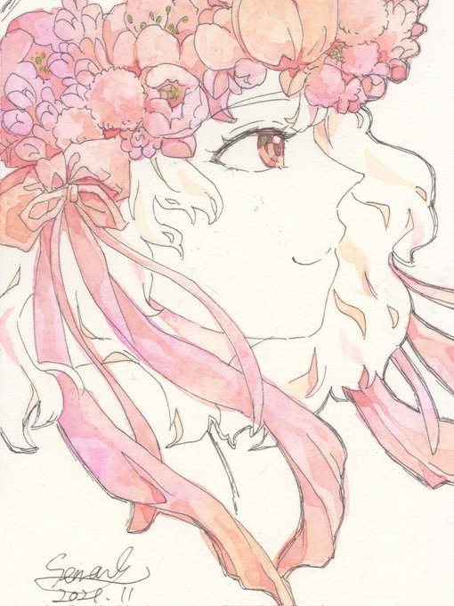 「髪飾り ピンクのリボン」のTwitter画像/イラスト(新着)