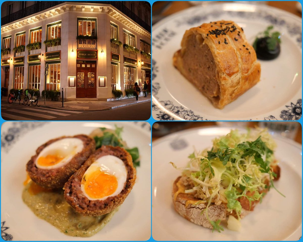 GuideRestos's tweet image. Public House Paris, nouvelle adresse gastronomique de cuisine britannique par le Chef britannique Calum Franklin, « the Pie King »
Au menu les fameuses Pie aux légumes, au boeuf ou au homard
21 Rue Daunou, 75002 Paris