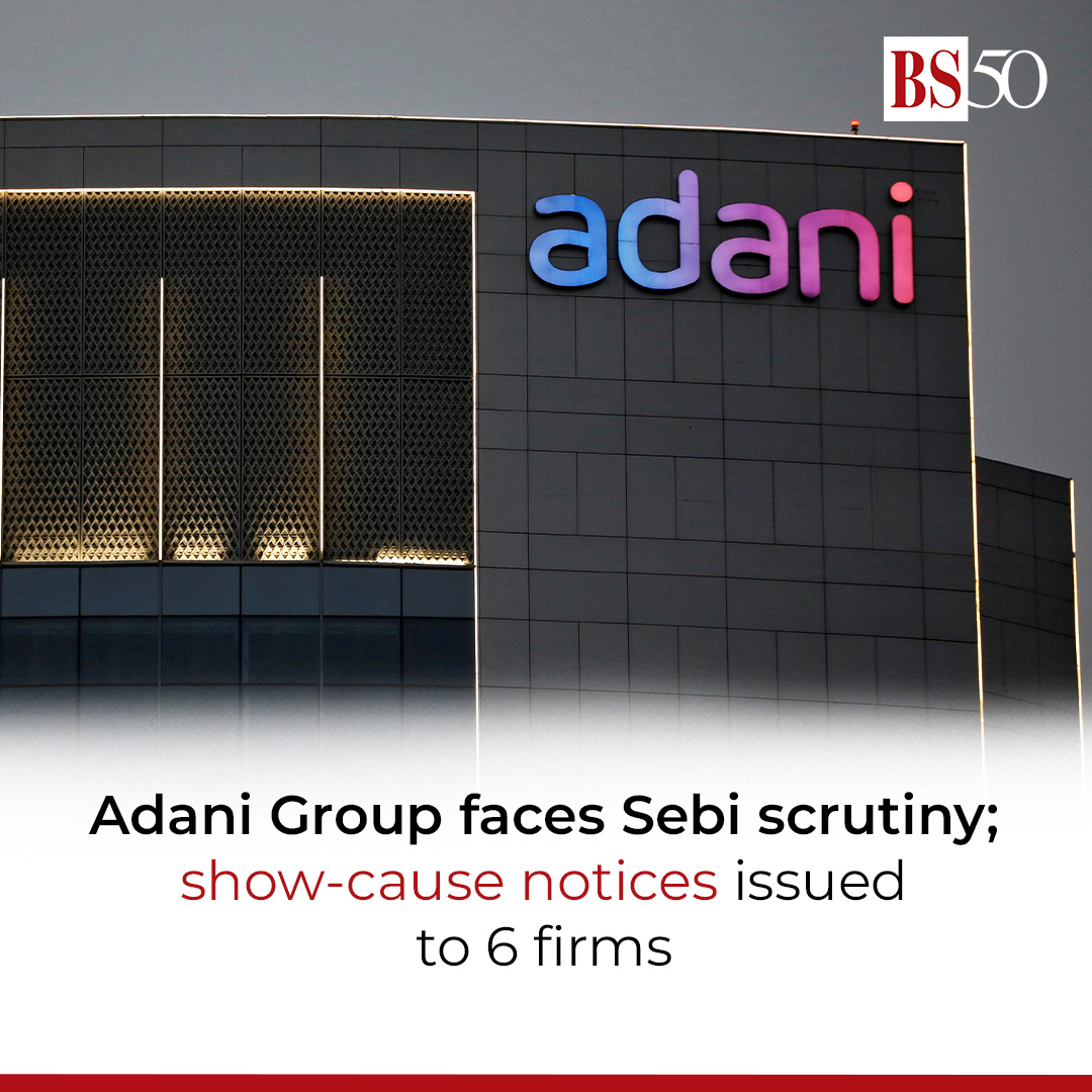 Six Adani Group firms have come under the Sebi lens and have received show-cause notices for alleged breaches in related party transactions and non-compliance with listing regulations. #sebi #AdaniGroup #Adani mybs.in/2dVkuh1