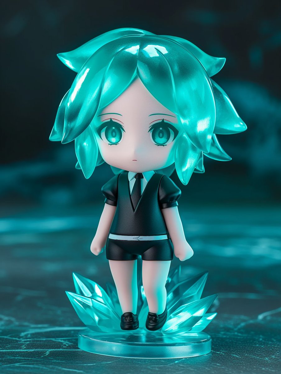 motoi_takumi's tweet image. ねんどろいど風フォス #AIイラスト #housekinokuni_fanart #宝石の国