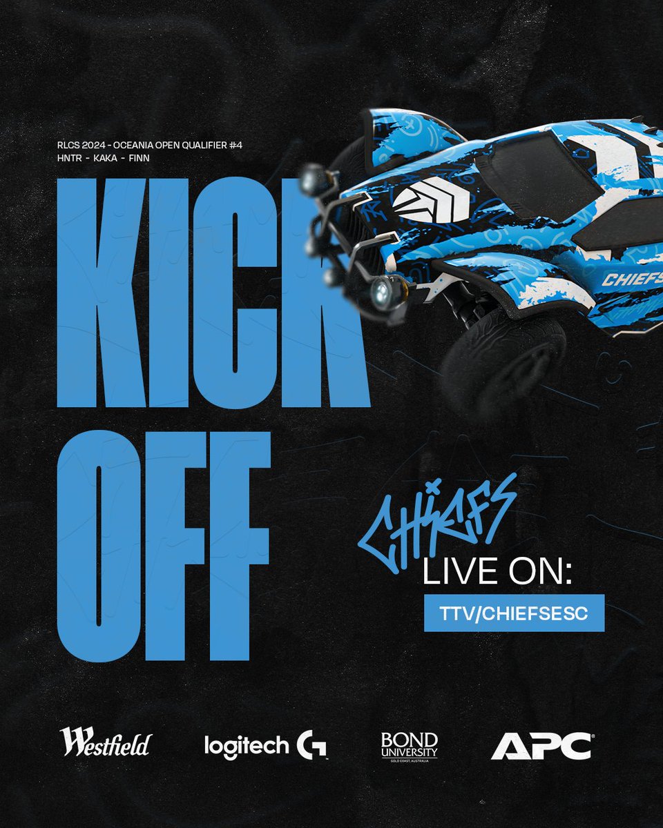 Let's get this party stared, #RLCS Top16 here we come 😎🎉

Join <a href="/NegativeRL/">Negative</a> &amp; <a href="/Pagsi_/">Pagsi</a>  as they follow our matches today 🤯👇

📺 twitch.tv/ChiefsESC

#WeAreChiefs🛡️ | #CHFWIN🛡️ | #ChiefsRL