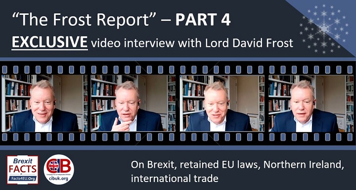 On Brexit: “I would give the Johnson government eight out of ten,” says Lord Frost. EXCLUSIVE - “The Frost Report Part IV” includes retained EU laws, Northern Ireland, international trade. Your #Brexit summary is here : facts4eu.org/news/2024_may_… And please repost! @DavidGHFrost