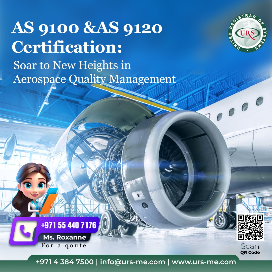 Ensure quality, safety, and regulatory compliance while reinforcing your competitive edge in the Aerospace industry. 

Partner with us today for excellence in aerospace quality management. 
Call +971 4 384 7500
Email: info@urs-me.com 

#AS9100 #AS9110 #AerospaceQuality #URSME