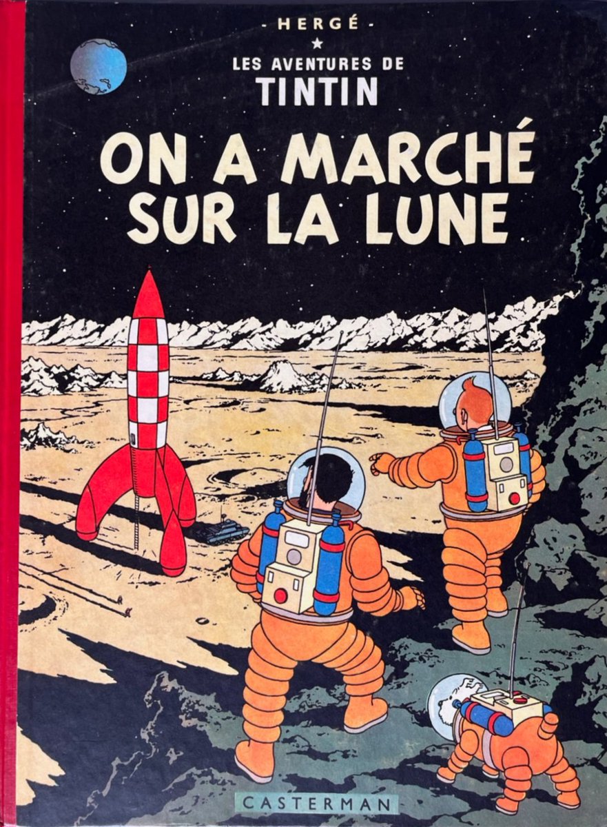 #31ChallengeBDMC jour 3: La meilleure BD des années 50.
Je ne suis pas un vrai tintinophile, mais franchement, difficile de trouver mieux que ce diptyque.
Du scénario au dessin, tout est magique. 16 ans avant Apollo 11!
Quelle claque ça a dû être à l'époque!
#Tintin #Lune