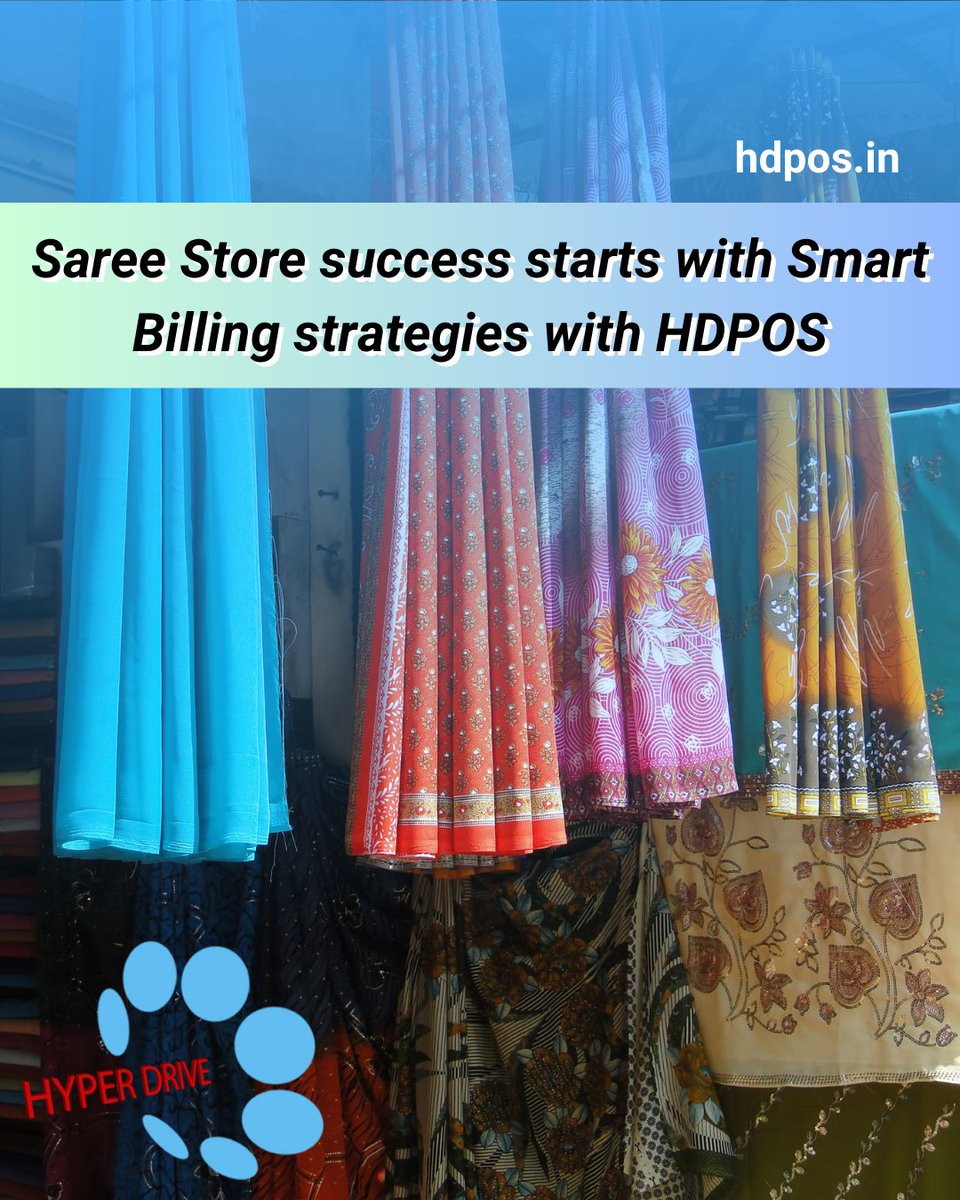 Tailored billing solutions for your unique saree business: HDPOS

#hdpossmart #billingsoftware #Automatedbilling #revenuemanagement #smallbusinessbilling #cloudbilling #hdpos #smartsoftware #pos #erp #billingsystem #digitalinvoicing #businessgrowth #cloudaccounting #Einvoicing