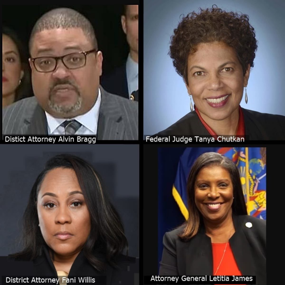 Who else is having a hard time trying to keep up with all those criminal #TrumpTrials ?

DA #AlvinBragg, Federal Judge #TanyaChutkan, DA #FaniWillis, AG #LetitiaJames, and don’t forget Special Prosecutor #JackSmith.