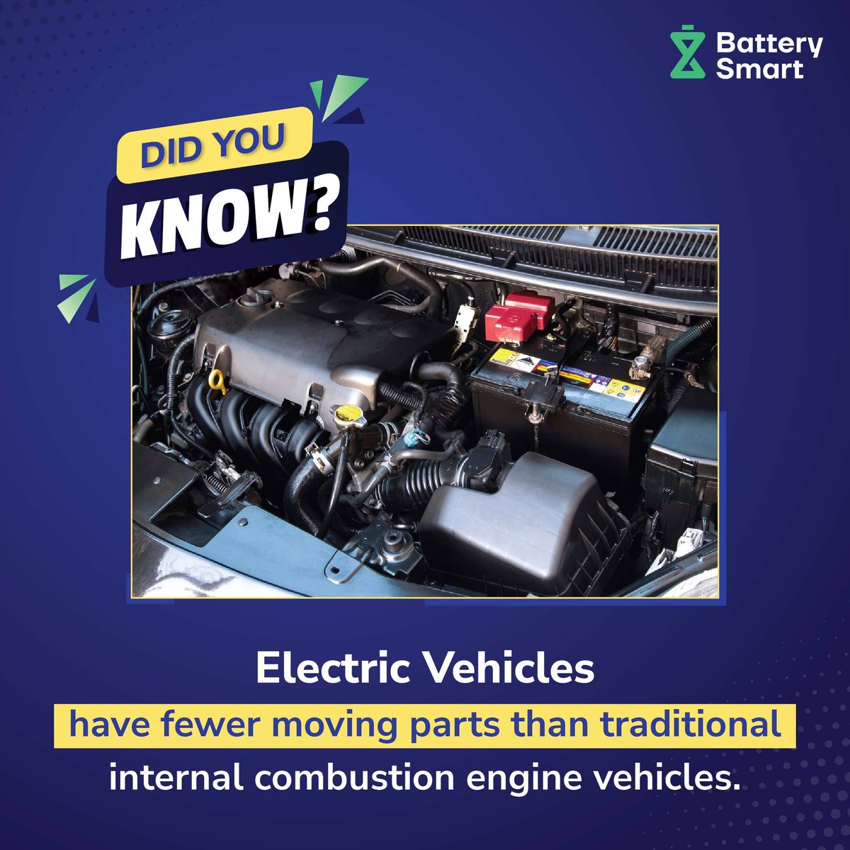 This means lower maintenance costs and fewer opportunities for mechanical failure. Let’s embrace the simplicity of electric vehicles! #ElectricVehicles #BatterySwapping #BatterySmart #EVs #ElectricMobility #Sustainability