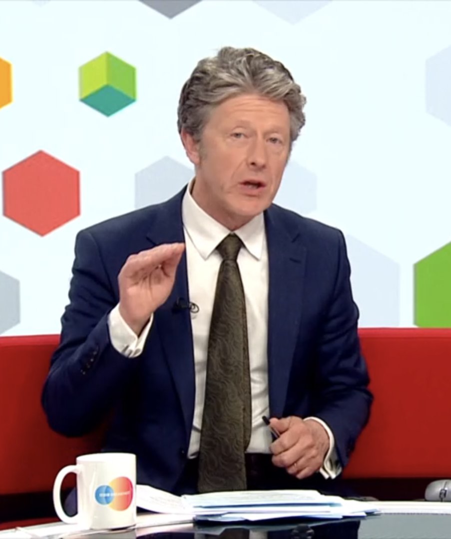 Charlie Stayt's hair is like some kind of wild apparition you'd see on a DMT trip. A hovering subtle riot of colours and indefinable shapes, a different style from every angle. Bewildering and mesmerising all at once. Maybe I've been awake too long watching #LocalElections