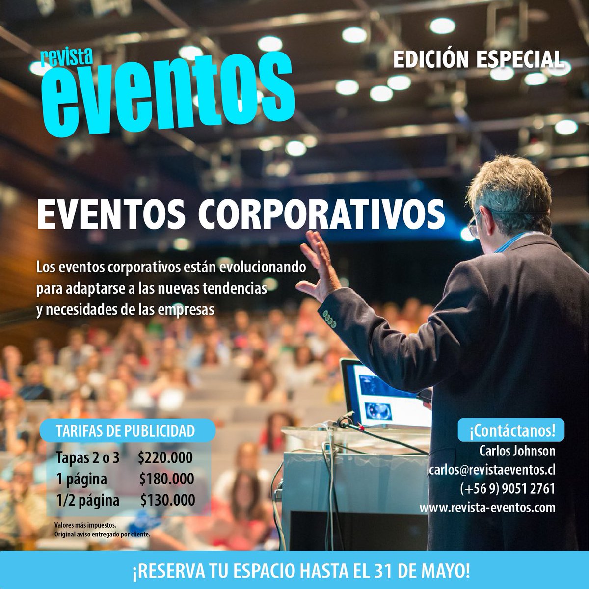 Pronto la próxima edición especial!!Reserva tu espacio! Las nuevas #tendencias en #eventoscorporativos