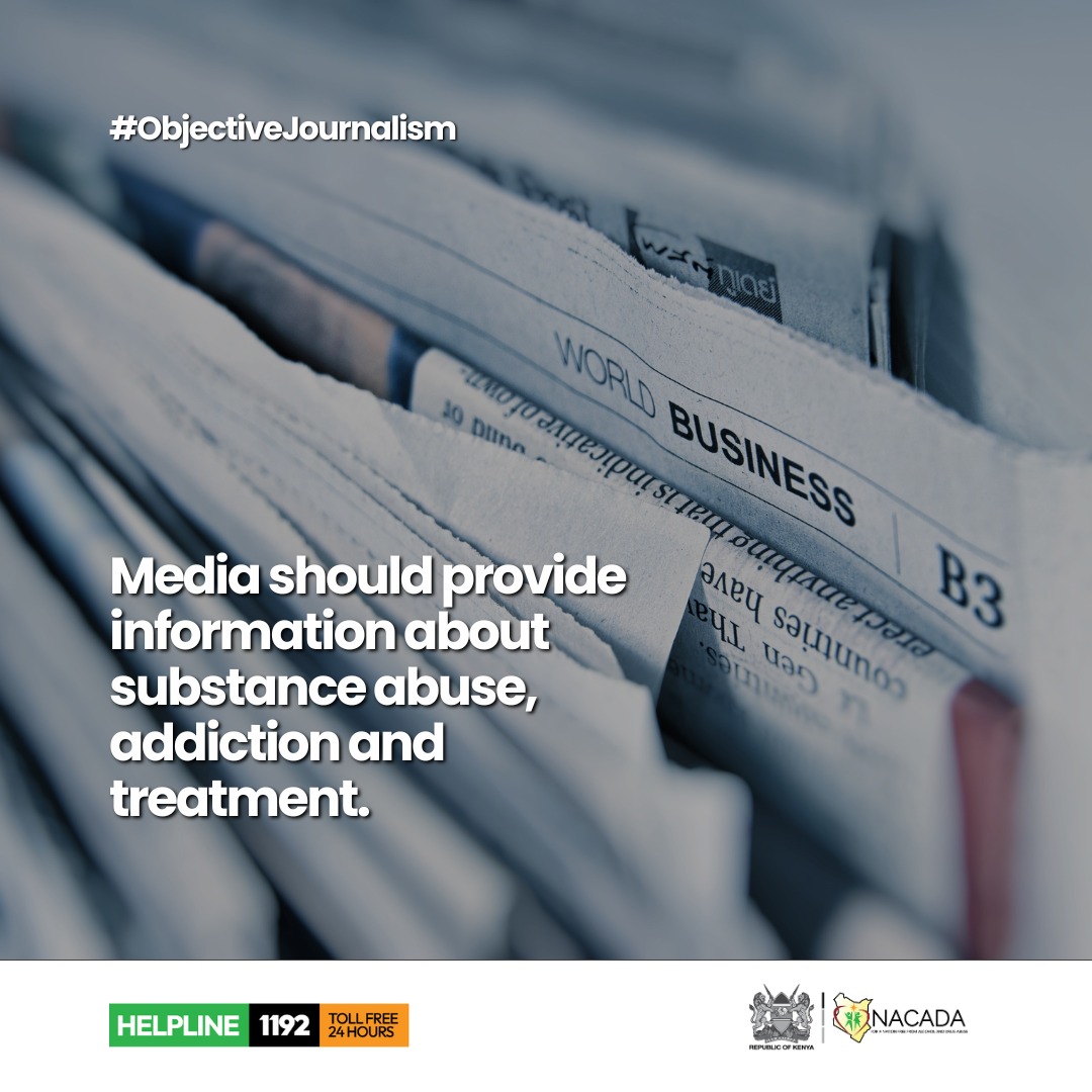 The media should help by providing information about the dangers of substance abuse, the signs of addiction, and the various treatments available for recovery #PressFreedomDay2024 #ObjectiveJournalism