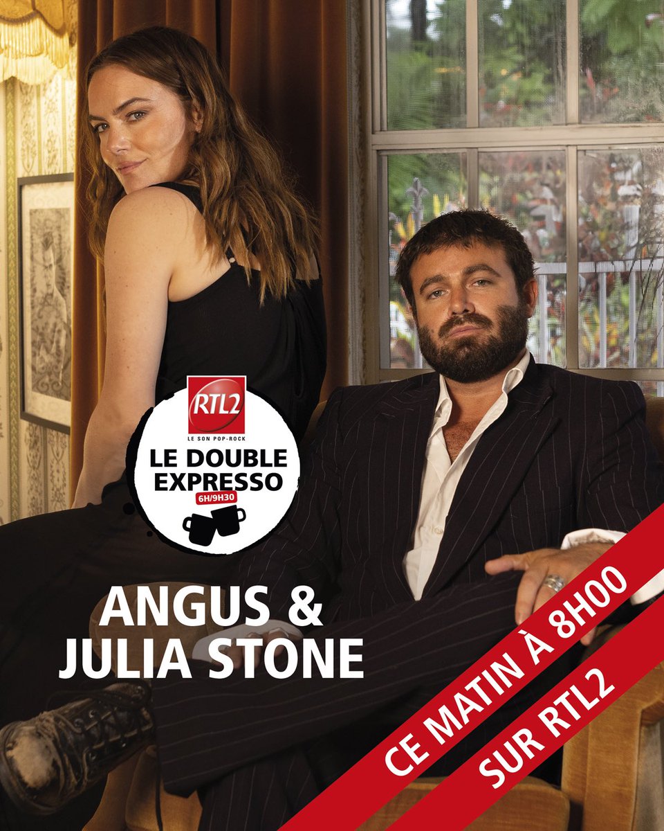 C’est le moment de retrouver Angus & Julia Stone sur RTL2 et W9 🥰