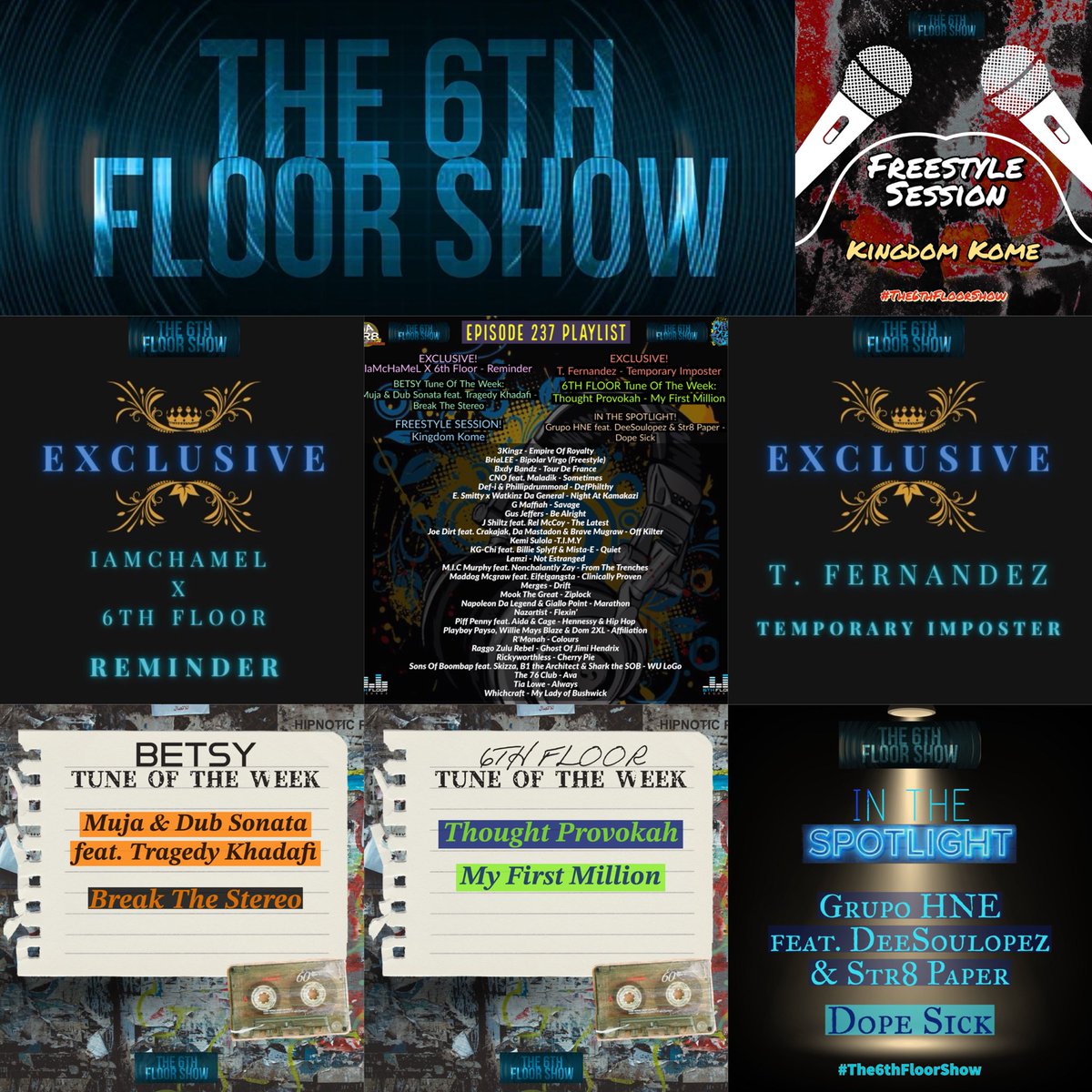 Episode 237 available now playing the best unsigned music from around the world 🌍 #The6thFloorShow The Home Of Independent Music podcasts.apple.com/gb/podcast/the… music.amazon.co.uk/podcasts/cde4a… mediafire.com/file/goau4wlab… audiomack.com/the-6th-floor-… deezer.page.link/4b6nB9dxpuP8hp…