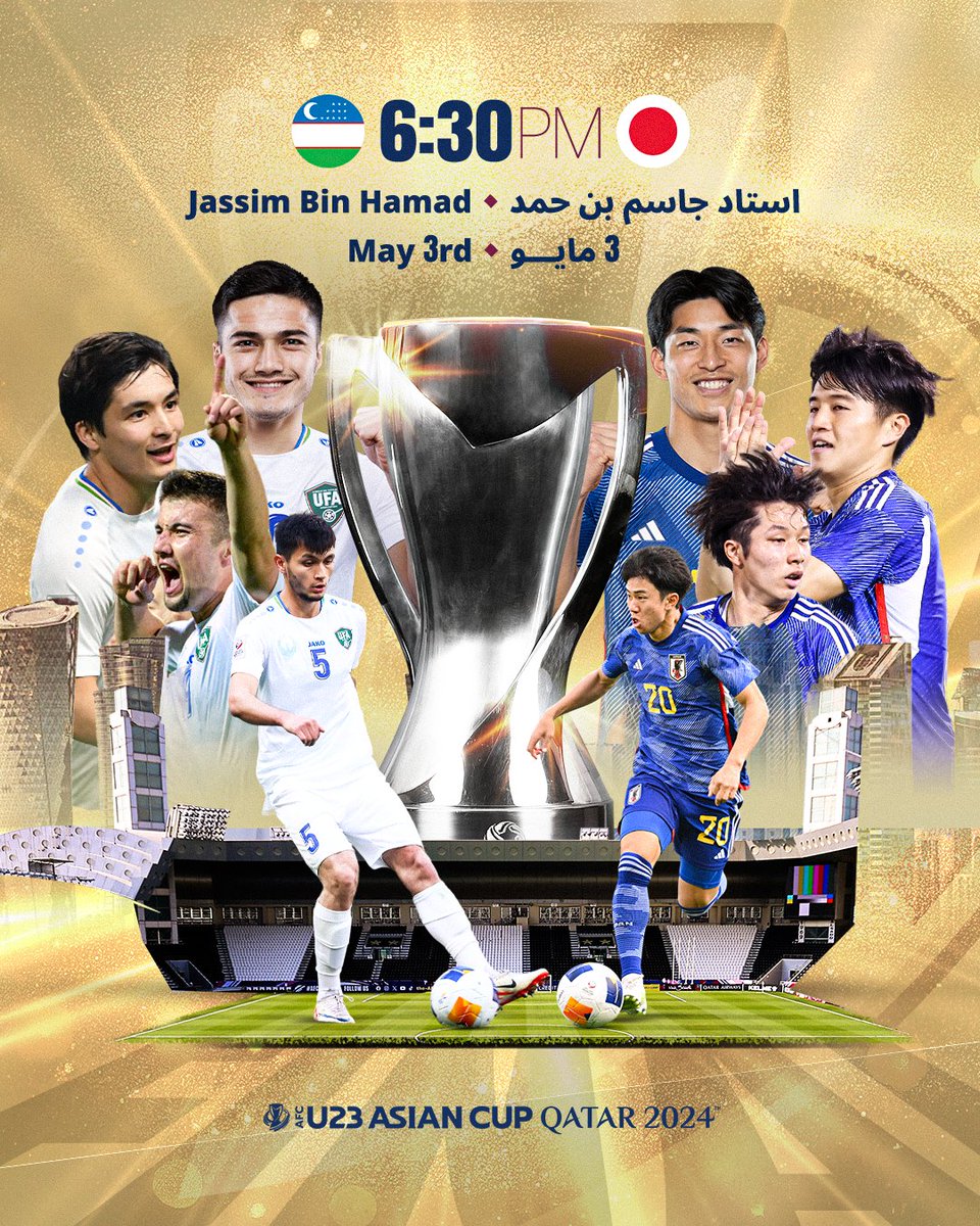 🥁FINAL MATCH🥁

Buy your tickets now on the 'Hayya' app 🎟️📲

Click the link: hayyaasia.qa/en/tickets 🔗

#AsianCupU23 #HayyaAsia #AFCU23 #RoadtoParis2024
