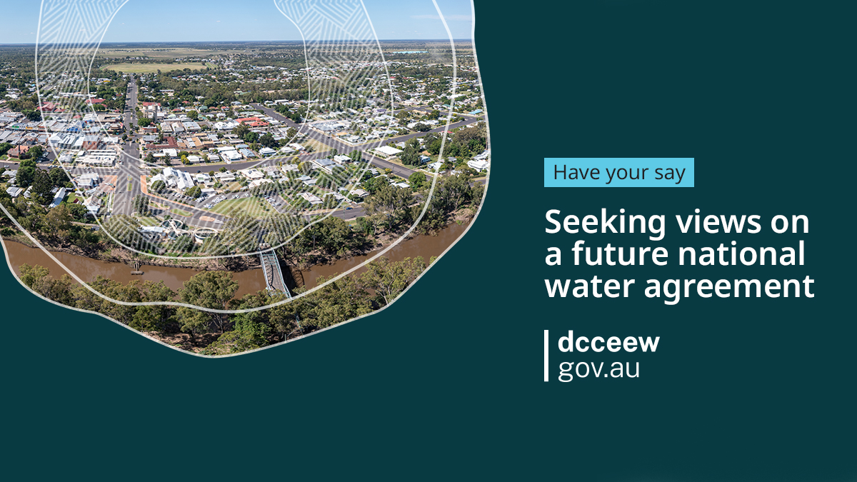 The consultation deadline has been extended! Have your say on the development of a new intergovernmental agreement on water to help secure Australia’s water future before closing at 5:00pm AEST Friday 10 May brnw.ch/21wJq2n