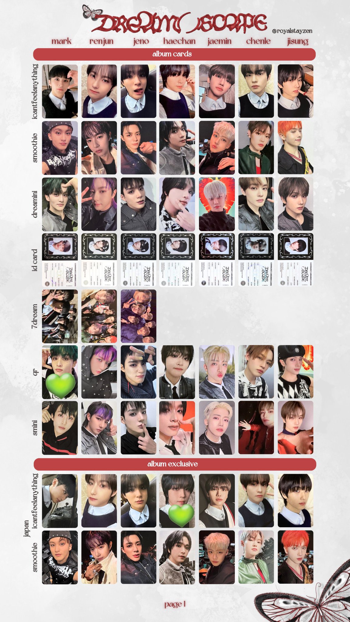 NCT DREAM ( )SCAPE トレカ ヘチャン 修正不可能 NCT DREAM ( )SCAPE トレカ ヘチャン 修正不可能