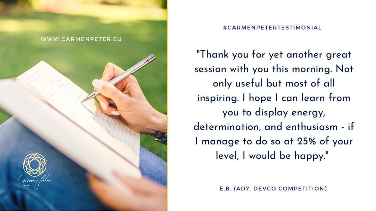 #carmenpeter #testimonial #epso #eujobs #eucareer #epsocoaching