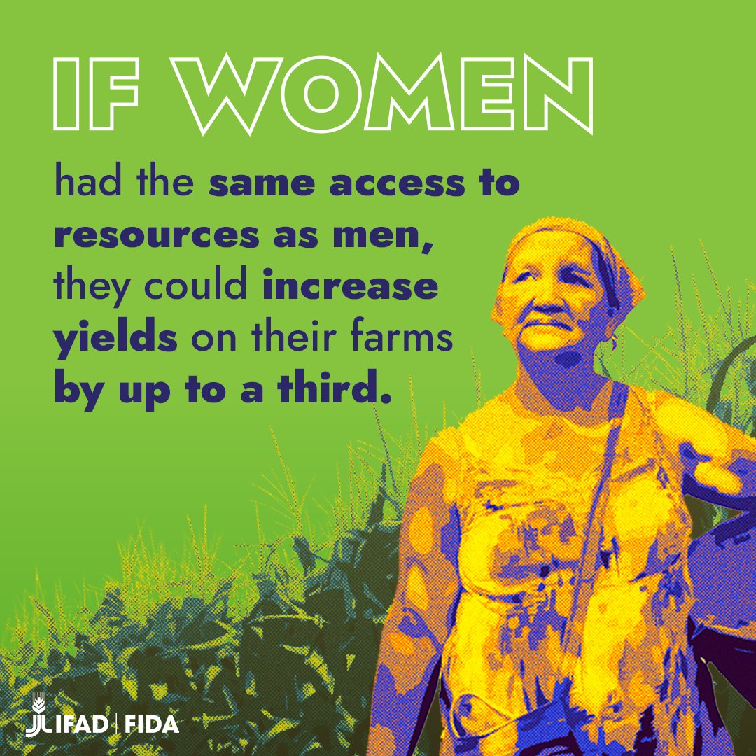 And there’s more: this in turn could reduce the number of hungry people worldwide by up to 17%. We need world leaders to #InvestInRuralWomen ✊✊✊ Do you agree?